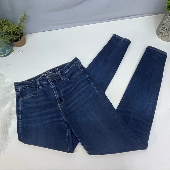 American eagle super stretch skinny jeans size 4 long - Picture 1 of 12
